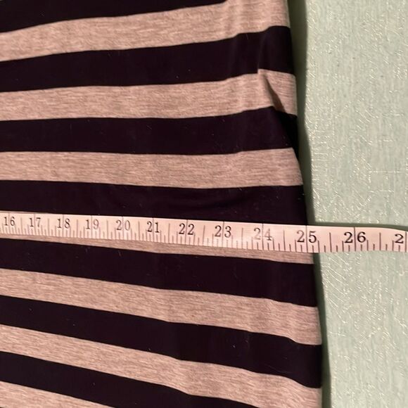 Oh Baby by Motherhood L Maxi Dress Navy & Gray stripe dolman sleeve - Picture 9 of 11